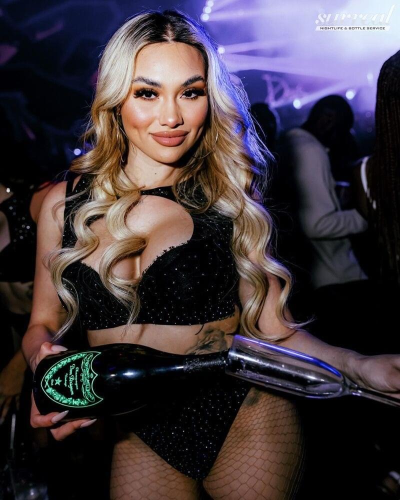 Champagne Bottle Girl
